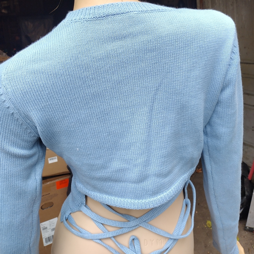 Light Blue Women's Crew Neck Sweater